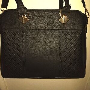 Brand New brown vegan leather satchel/crossbody handbag